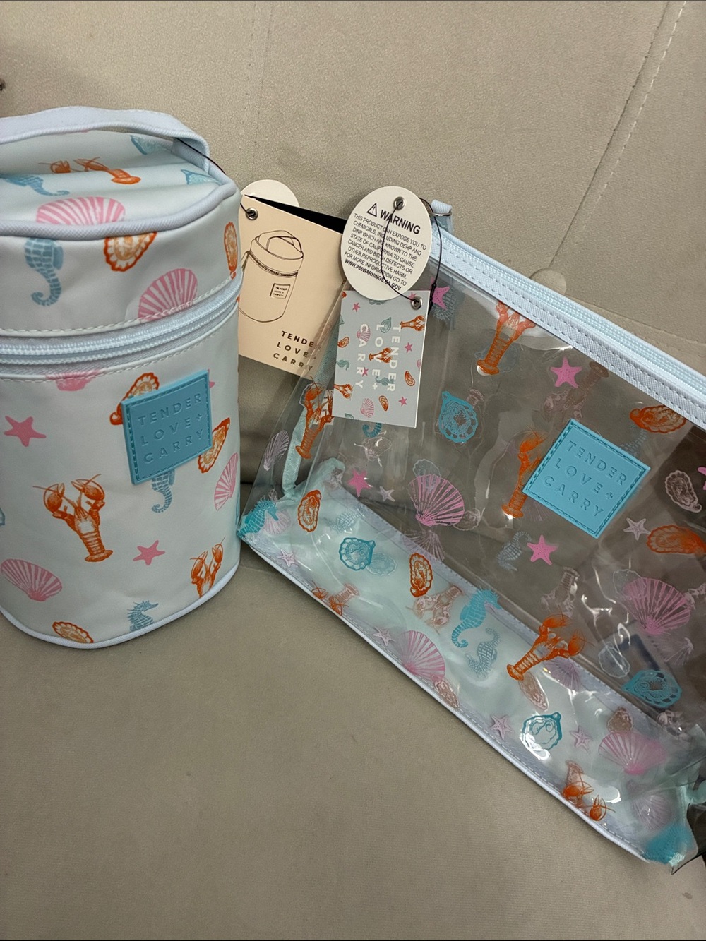 Tender Love & Carry Summer Cosmetic travel bag bundle